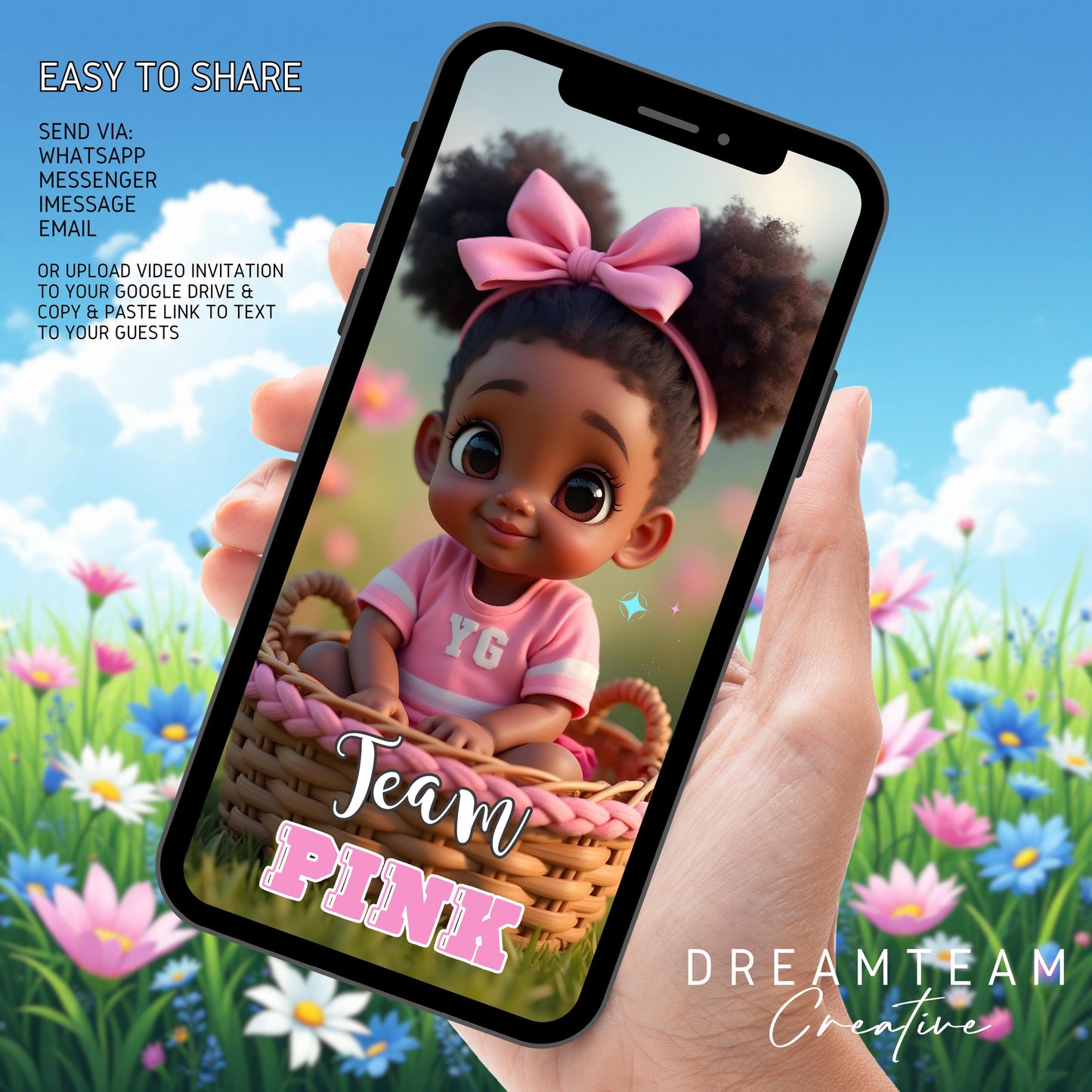 AFRICAN AMERICAN GENDER Reveal Party Video Invitation Football or Cheerleader Gender Reveal Video African American Gender Reveal Party Video