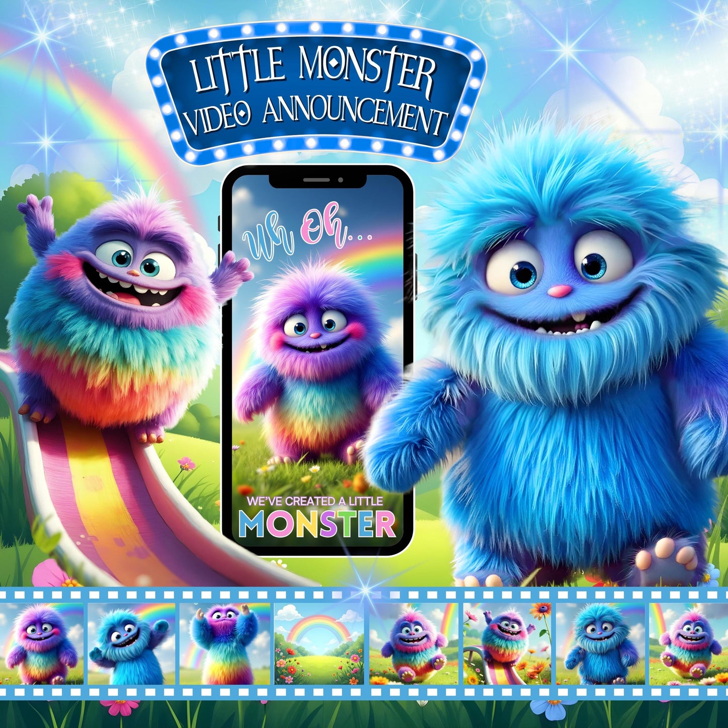 Boy GENDER REVEAL Video Announcement Pregnancy Announcement Video Monster Gender Reveal He or She Video It's a Boy Little Monster Gender MP4