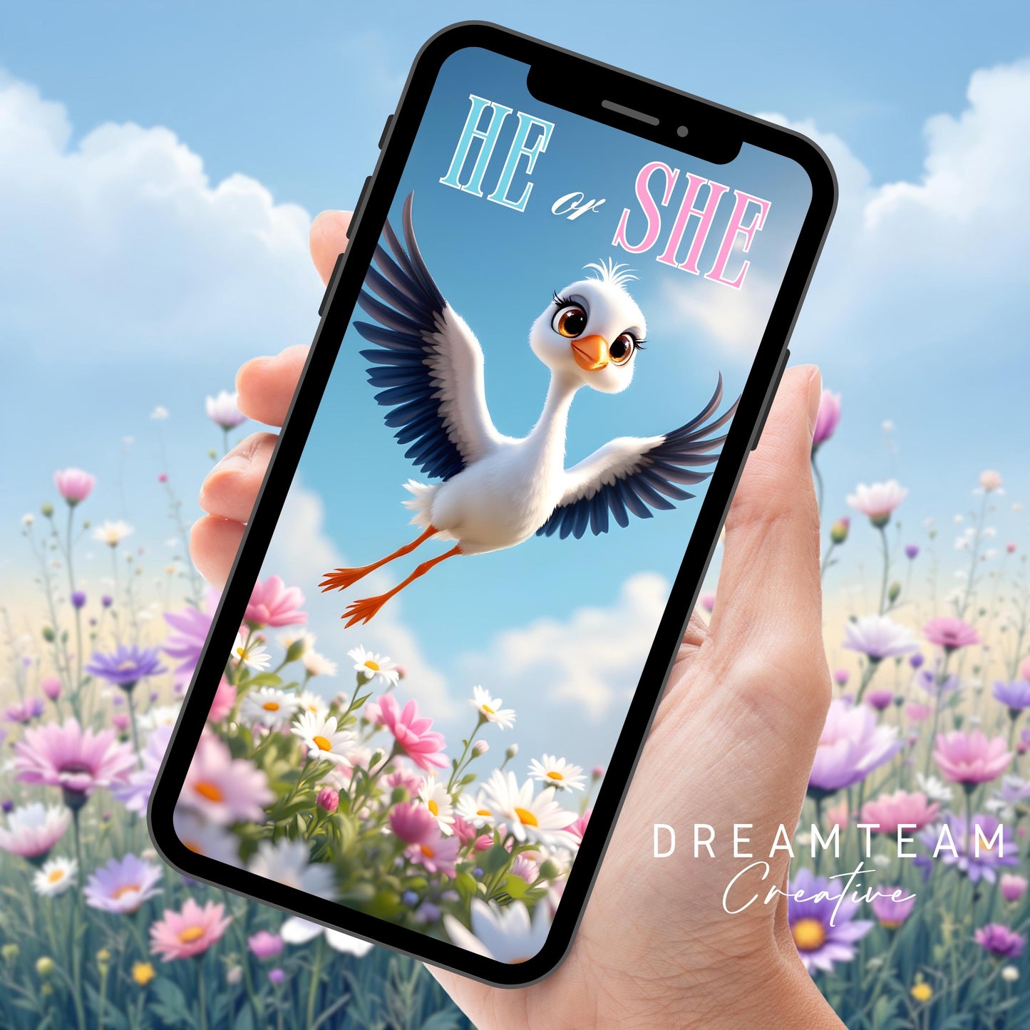 African American Gender Reveal Video Announcement Stork Video It's a Girl Video Baby Announcement Video Gender Reveal Stork Video Pink MP4