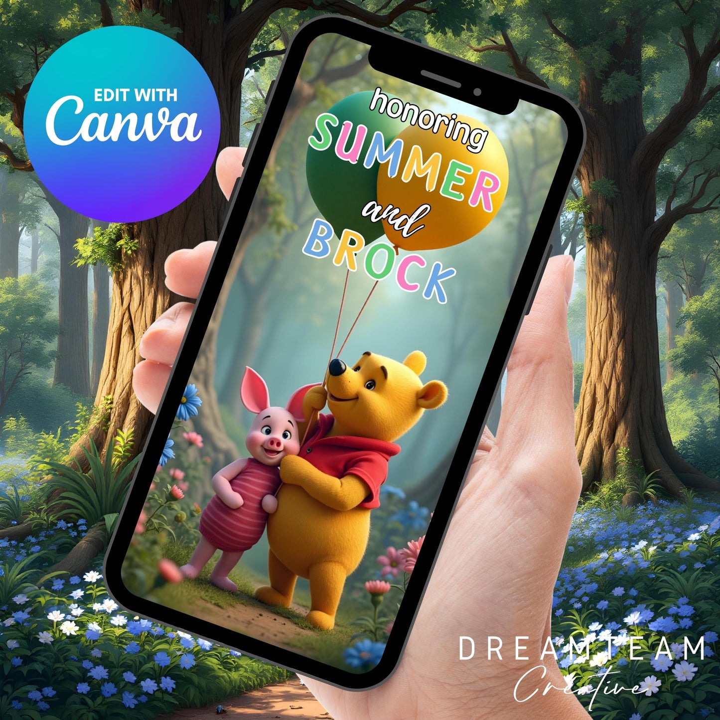 Winnie the Pooh Baby Shower Invitation BABY SHOWER Video Invitation Video Pooh Bear Neutral Baby Shower Video Invite Pooh Bear Baby Vid MP4