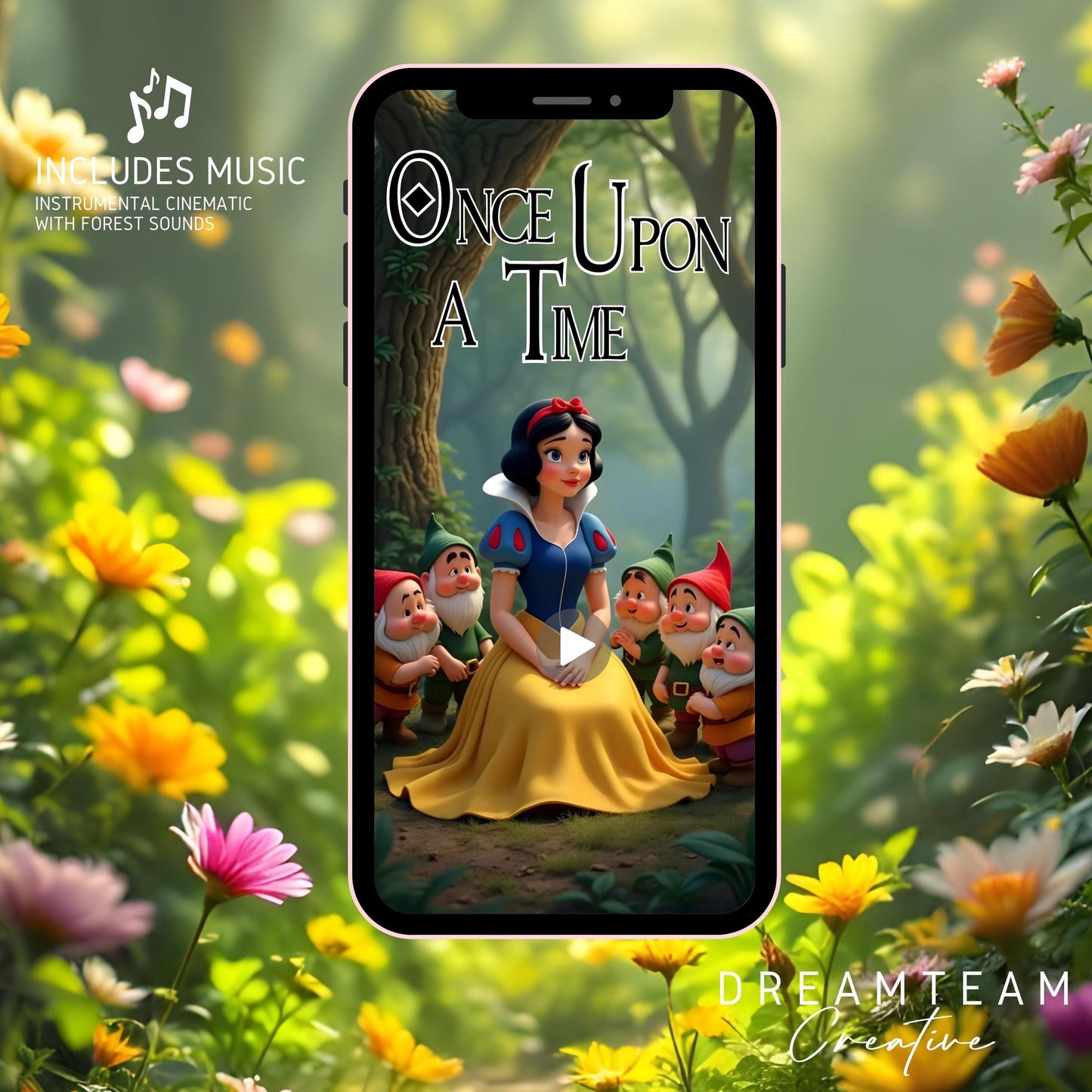 SNOW WHITE Video Invitation Snow White Baby Shower Video Invite Princess Baby Shower Video Princess Snow White Girl Baby Shower Evite MP4