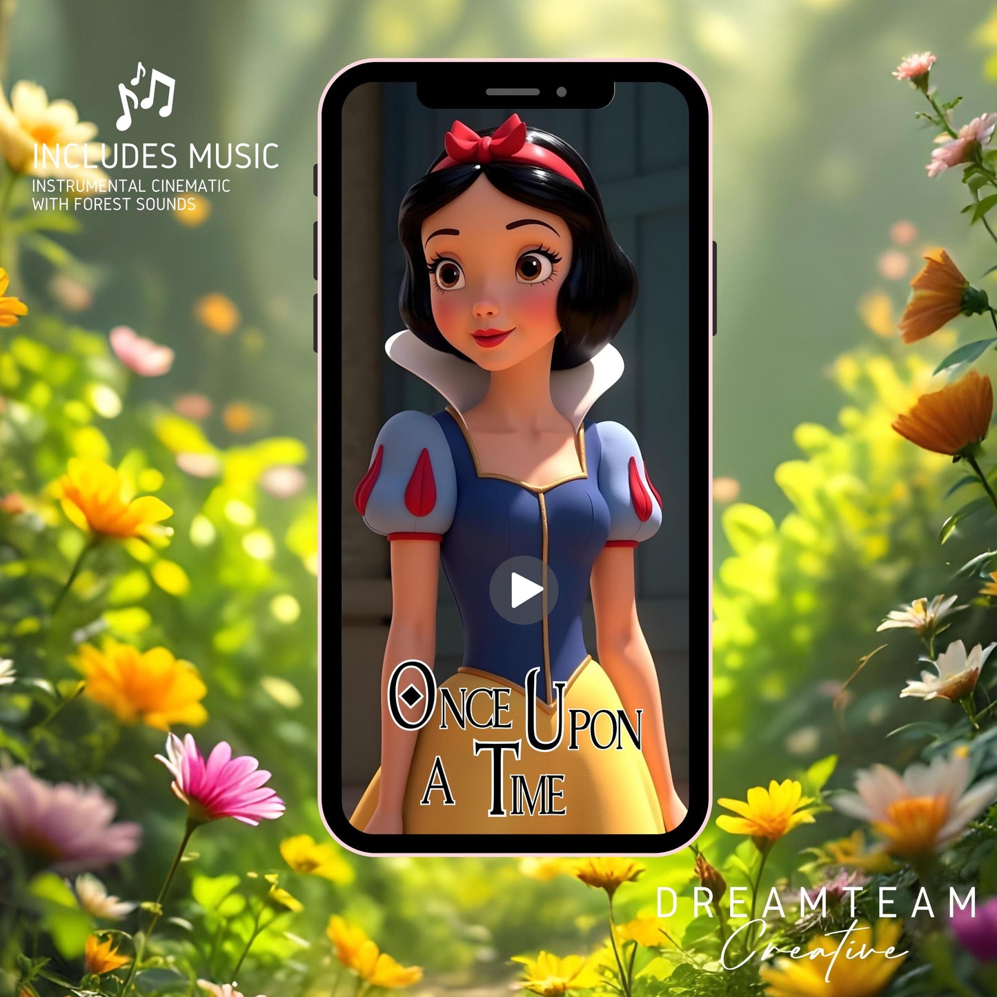SNOW WHITE Video Invitation Digital Snow White Birthday Video Invite Princess Invitation Video Princess Snow White Birthday Party Evite MP4