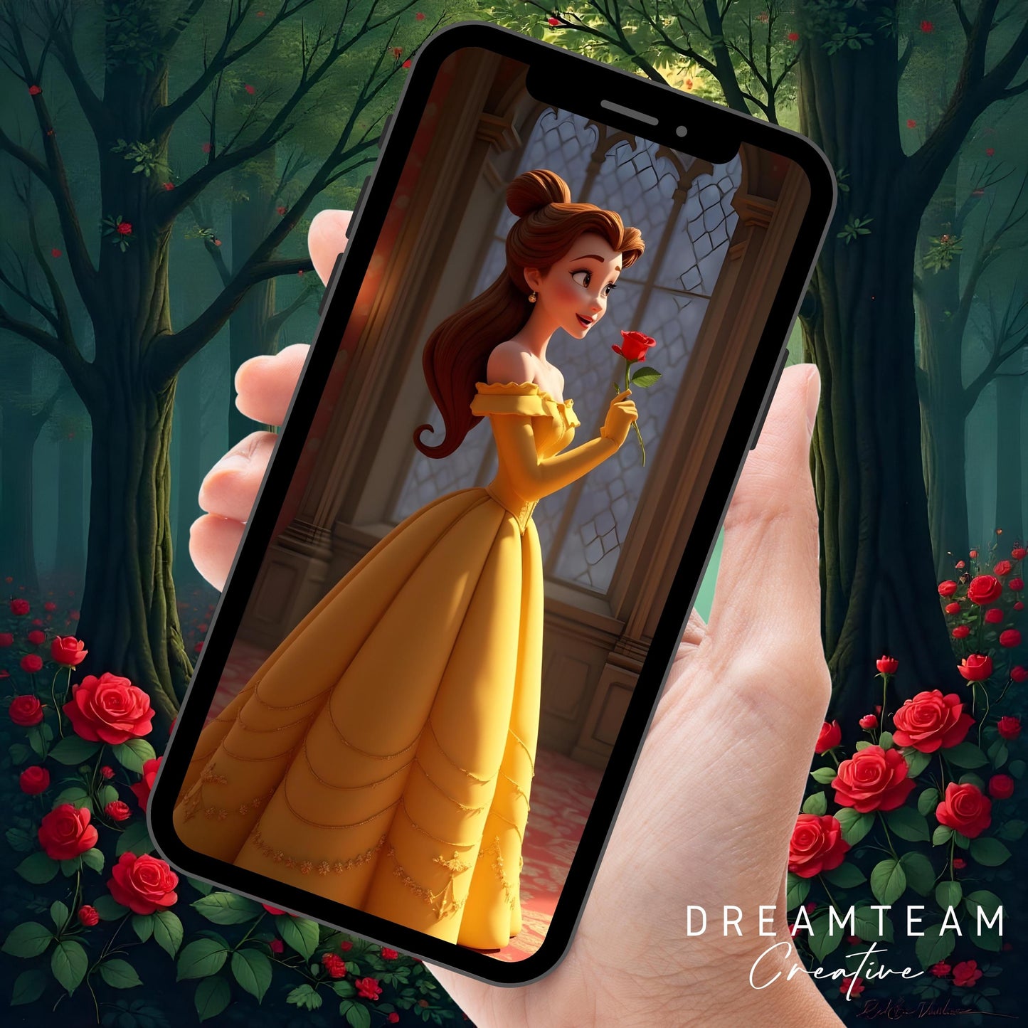 BEAUTY and BEAST Video Invitation Digital Beauty and the Beast Birthday Video Invite Princess Belle Video Invitation Princess Belle Evite