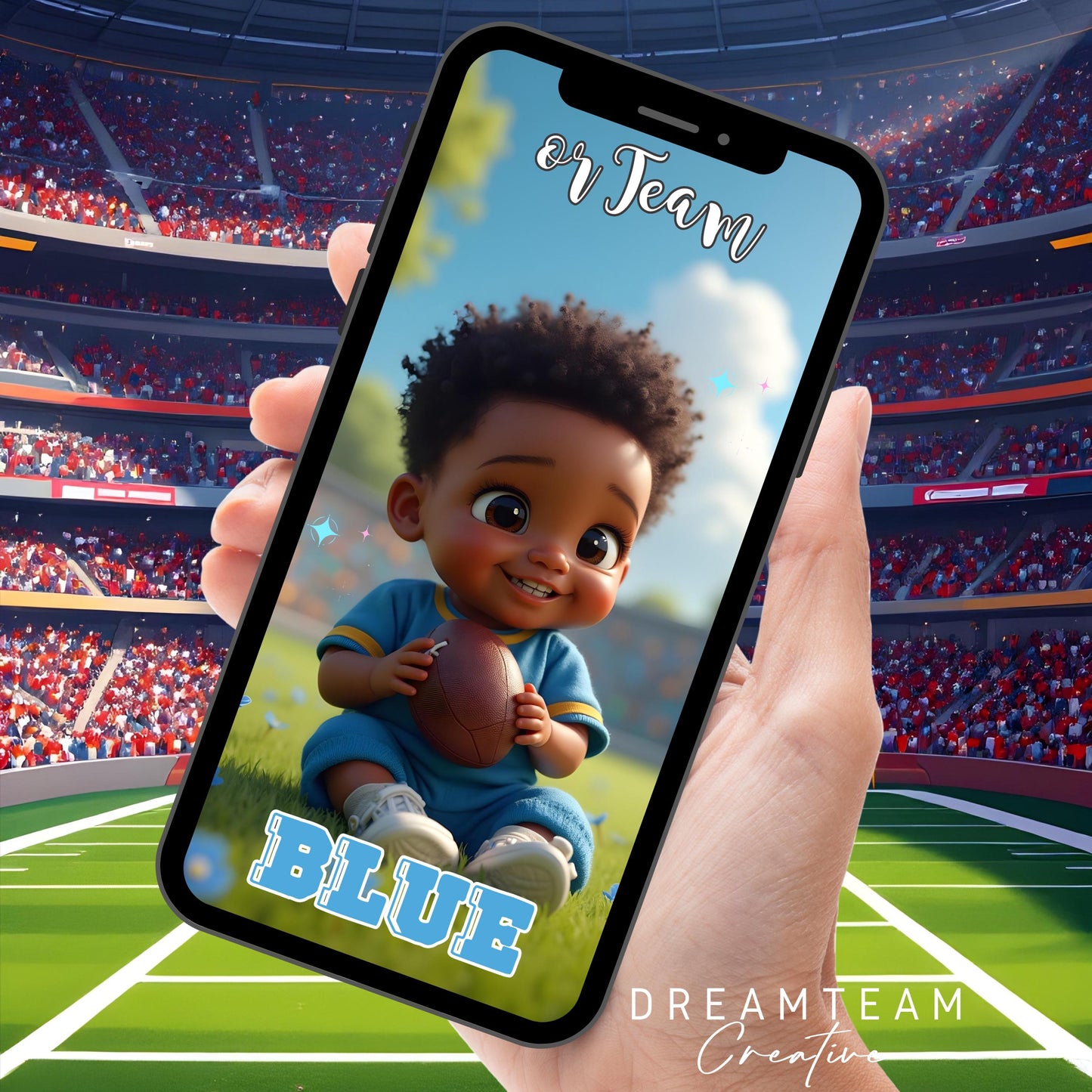 AFRICAN AMERICAN GENDER Reveal Video Announcement Football or Cheerleader Gender Reveal Video African American Girl Video Baby Announcement