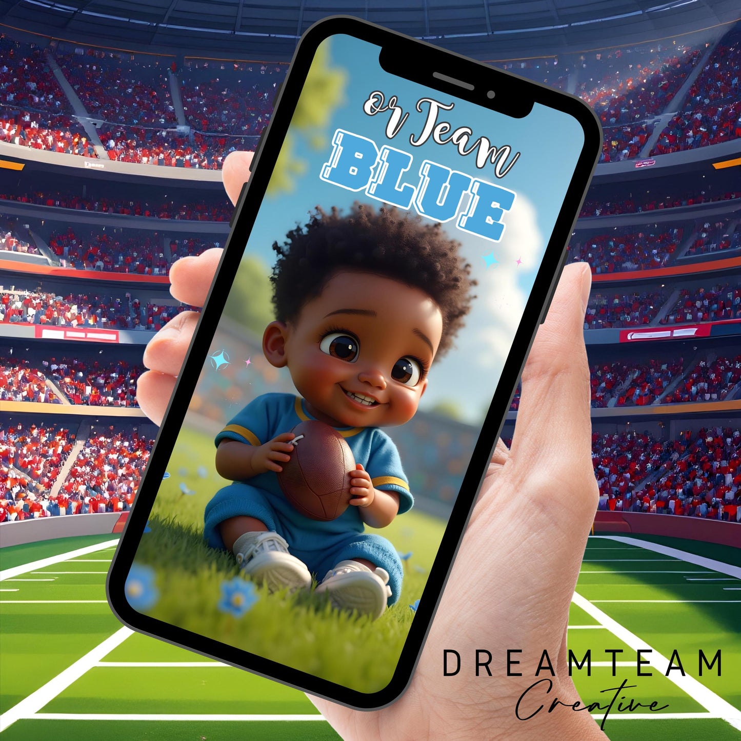 AFRICAN AMERICAN GENDER Reveal Party Video Invitation Football or Cheerleader Gender Reveal Video African American Gender Reveal Party Video